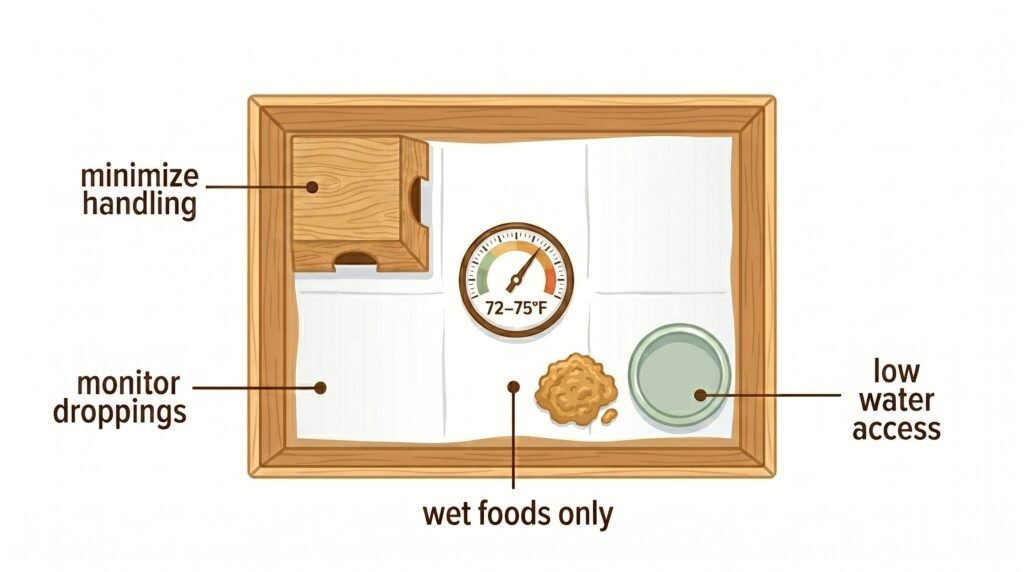 a–sick–hamster–recovery–enclosure–with–labeled–elements–including–low–water–access–wet–foods–paper–towel–lining–temperature–gauge–and–hide–box