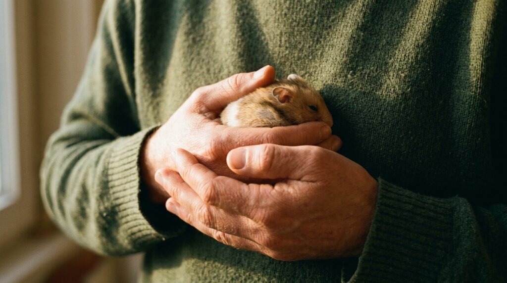 cupping-a-hamster-in-warm-hands-for-revival-from-torpor