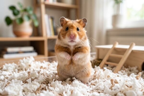 healthy-fluffy-syrian-hamster-on-deep-bedding