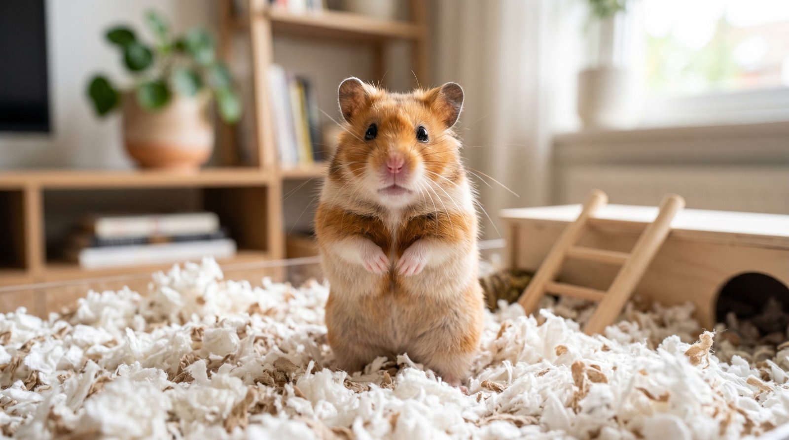 healthy-fluffy-syrian-hamster-on-deep-bedding