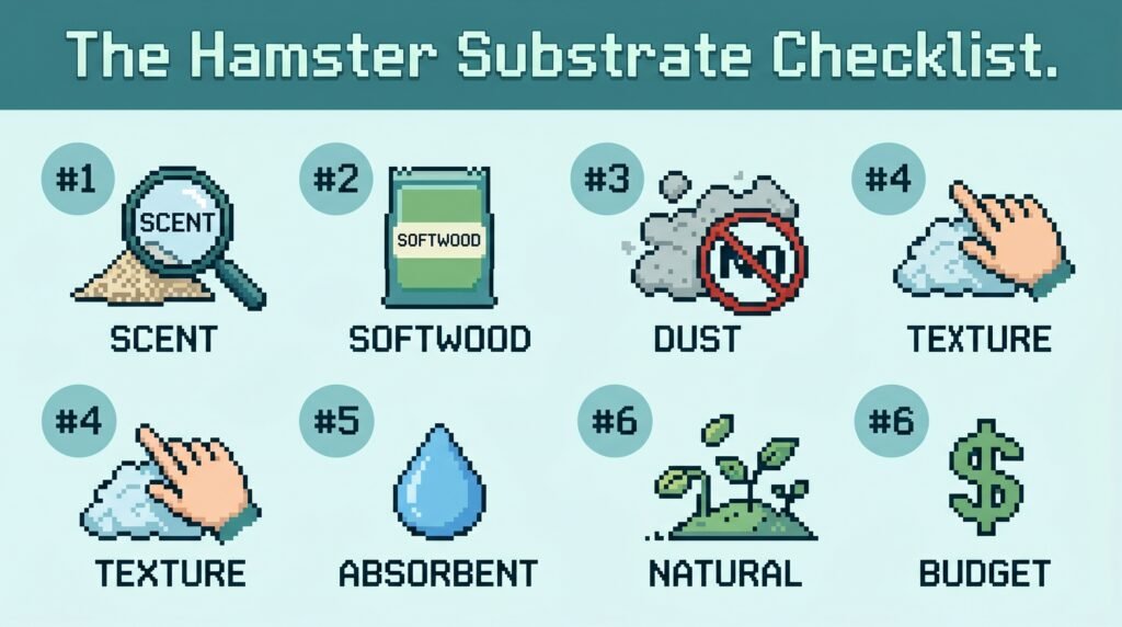 infographic-listing-7-proven-steps-to-identify-safe-hamster-bedding-avoiding-dust-scents-and-softwoods