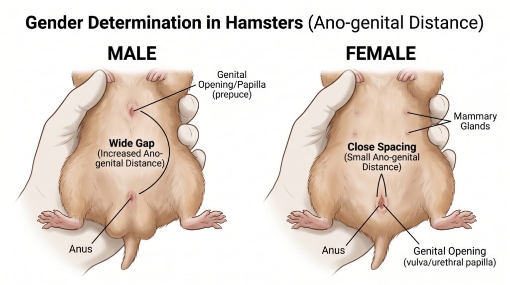 anogenital–distance–diagram–male–vs–female–hamster