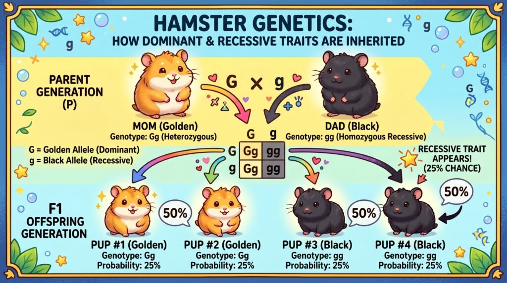 flow-chart-showing-how-golden-and-black-hamsters-produce-pups