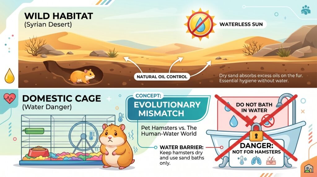 contrasting–wild–hamster–desert–habitat–with–domestic–cage–water–danger