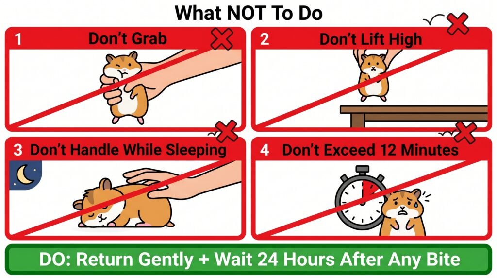 hamster–handling–mistakes–to–avoid–infographic–showing–four–wrong–actions–and–one–correct–response–after–a–bite