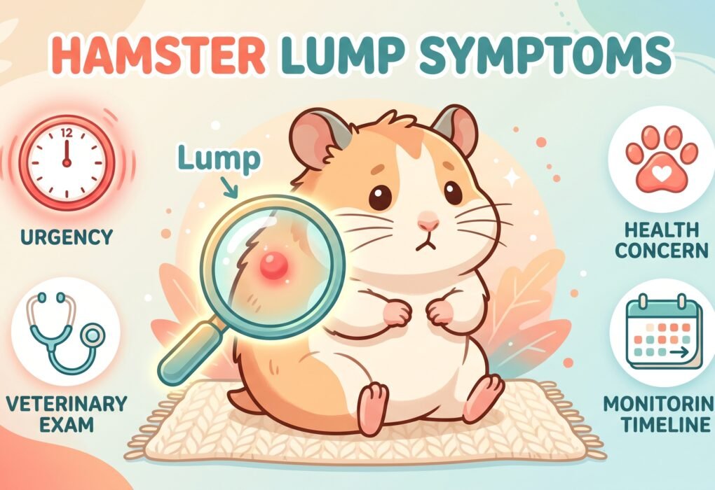 animated–infographic–of–a–cartoon–syrian–hamster–with–a–glowing–magnifying–glass–highlighting–a–lump–on–its–flank–surrounded–by–vet–icons