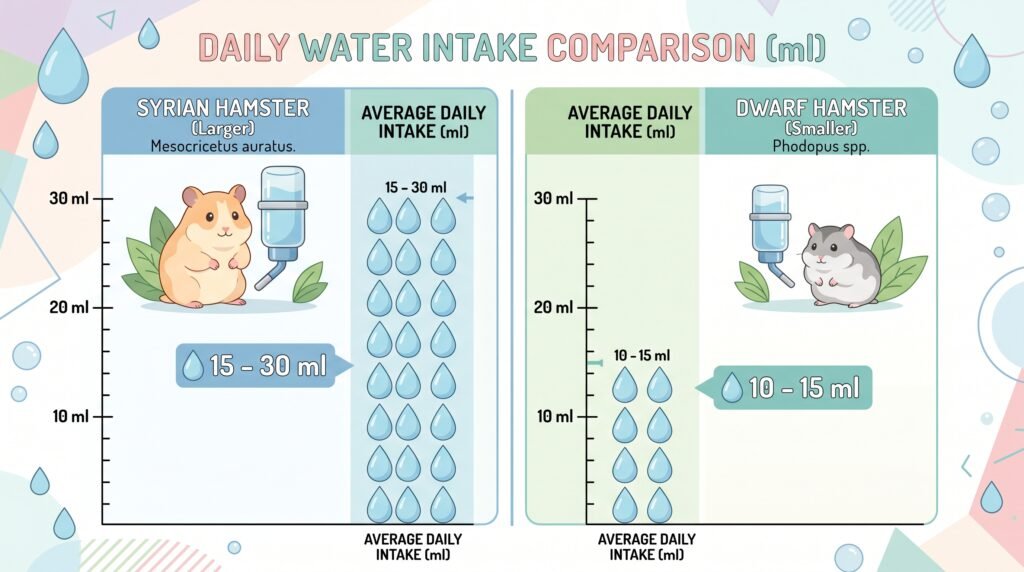 hamster–daily–water–intake–chart–syrian–dwarf