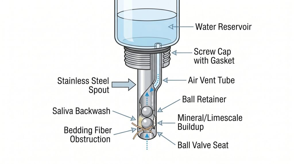 hamster–water–bottle–spout–cross–section–diagram