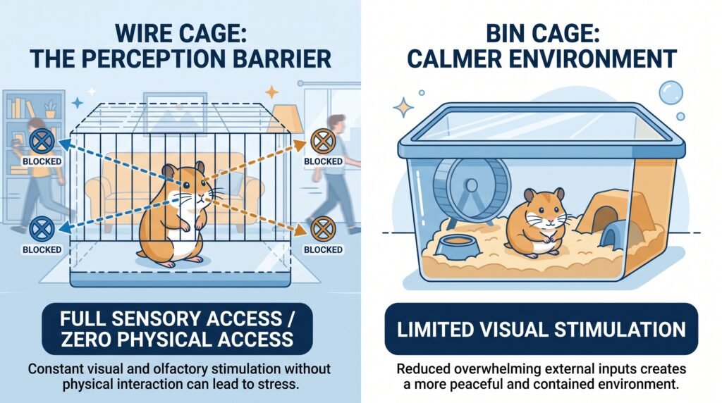 wire–cage–visibility–problem–vs–solid–bin–cage–hamster–infographic